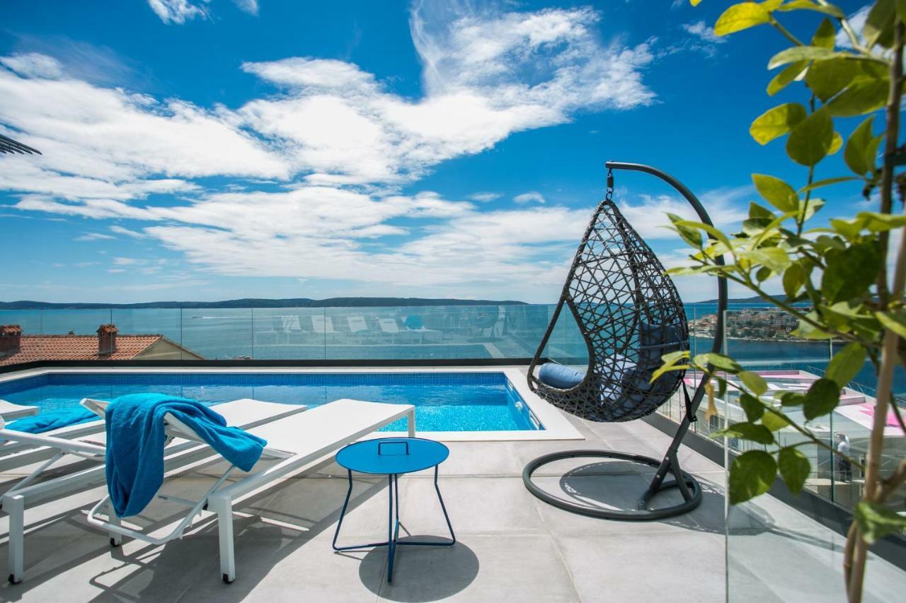 Holiday Home Olive Exclusive - 8 People, Heated Pool, Okrug Gornji, Sea View Trogir Luaran gambar