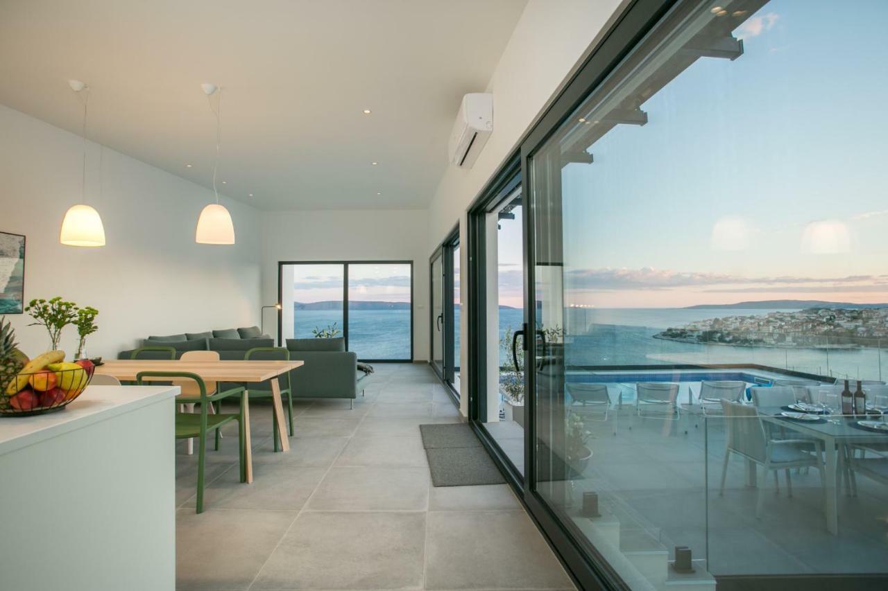 Holiday Home Olive Exclusive - 8 People, Heated Pool, Okrug Gornji, Sea View Trogir Luaran gambar