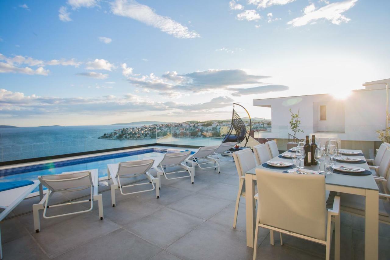 Holiday Home Olive Exclusive - 8 People, Heated Pool, Okrug Gornji, Sea View Trogir Luaran gambar